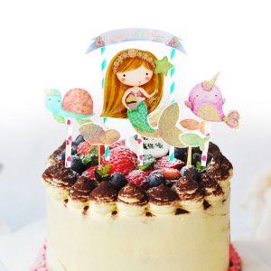Mermaid taart topper