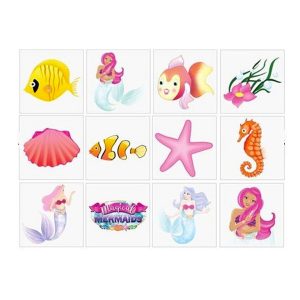 Zeemeermin-tattoos voor kinderen