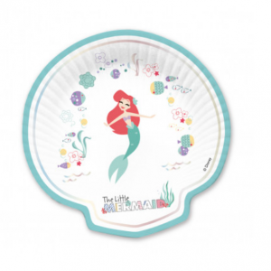 Ariel kleine zeemeermin schelp bord